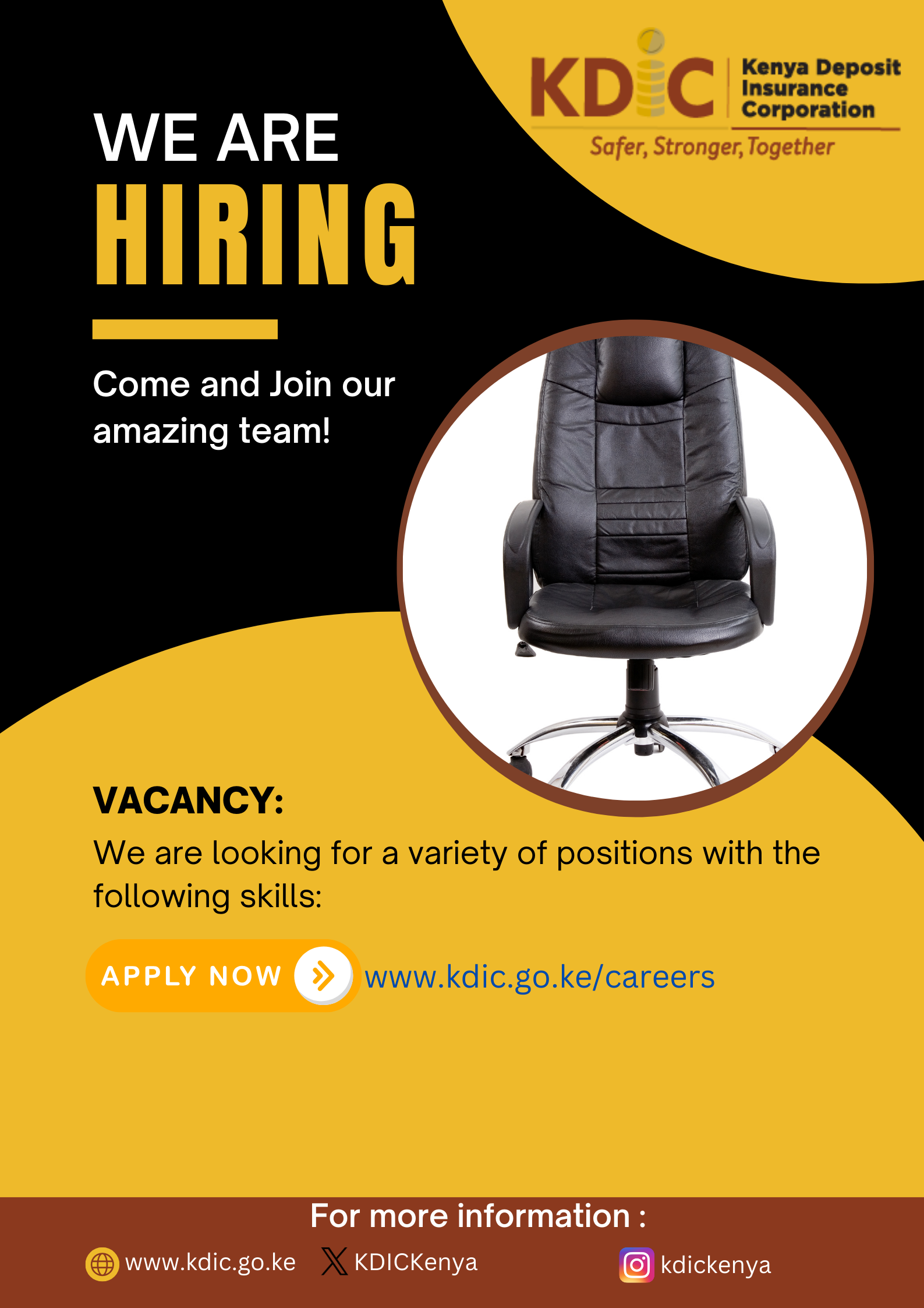 Check our careers page for open position