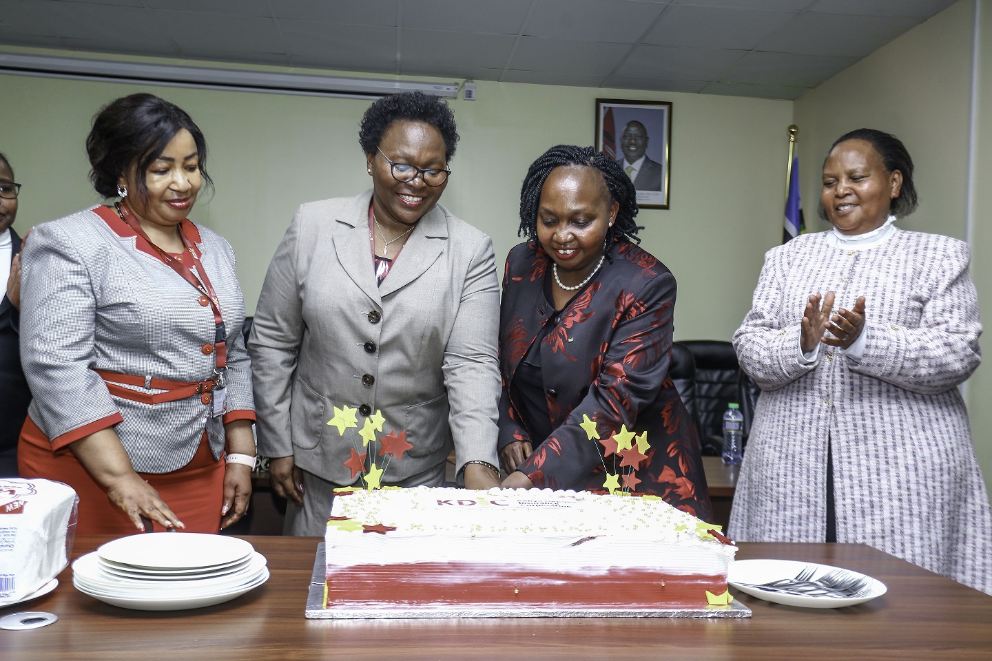 CEO Cutting Cake